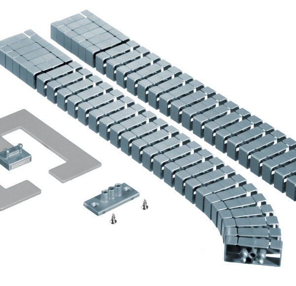 BACHMANN kabelslang Flex II-set, kleur: zilver