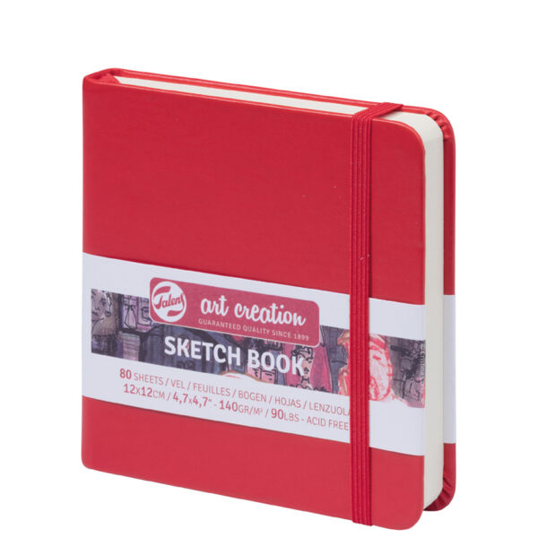 ROYAL TALENS schetsboek Art Creation, 120 x 120 mm, rood