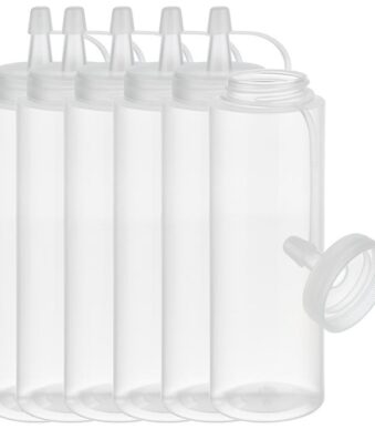 APS knijpfles, 260 ml, transparant, set van 6