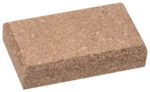 WESTEX schuurblok, van kurk, 120 x 60 x 40 mm