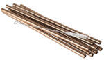 APS drinkrietje, van roestvrij staal, lengte: 215 mm, koper