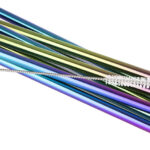 APS drinkrietje, van roestvrij staal, lengte: 215 mm, metallic