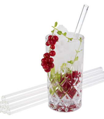 APS drinkrietje, van glas, lengte: 210 mm