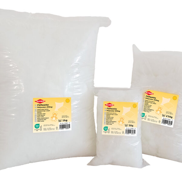 KLEIBER knutselwatten / opvulwatten, ruw wit, inhoud: 50 g