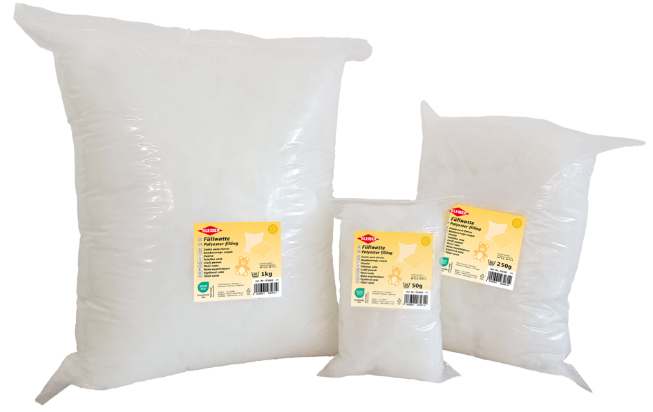 KLEIBER knutselwatten / opvulwatten, ruw wit, inhoud: 50 g KLEIBER knutselwatten / opvulwatten, ruw wit, inhoud: 50 g