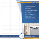 HERMA Outdoor folie-etiketten SPECIAL, 45,7 x 21,2 mm, 10 vel A4, permanent, wit, mat