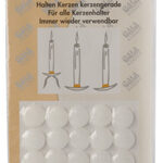 Gala waxplaatjes, wit, diameter: 15 mm