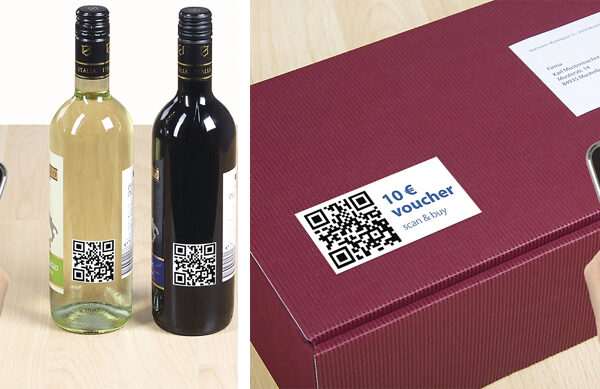 HERMA QR-Code etiketten, 80 x 40 mm, 25 vel A4, permanent, wit