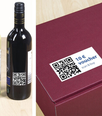 HERMA QR-Code etiketten, 40 x 40 mm, 25 vel A4, permanent, wit