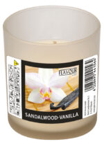 FLAVOUR by Gala geurkaars in glas ´Sandalwood-Vanilla´