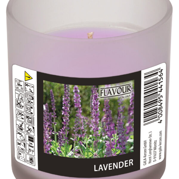 FLAVOUR by Gala geurkaars in glas ´Lavender´