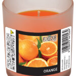 FLAVOUR by Gala geurkaars in glas ´Orange´