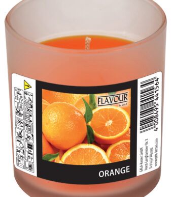 FLAVOUR by Gala geurkaars in glas ´Orange´