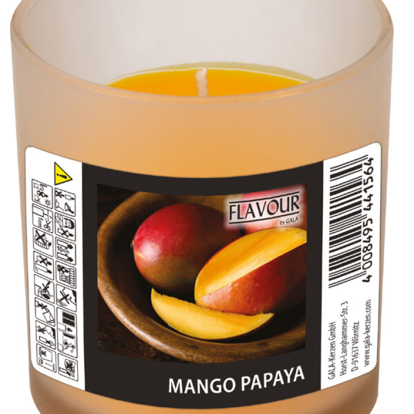 FLAVOUR by Gala geurkaars in glas ´Mango-Papaya´