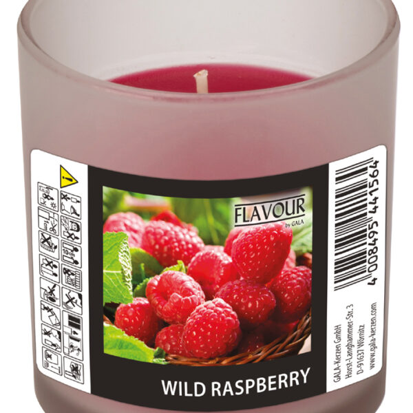 FLAVOUR by Gala geurkaars in glas ´Raspberry´