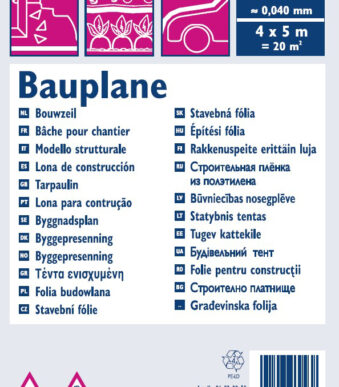 WESTEX afdekzeil, LDPE, 40 my, transluzent, 4 x 5 m