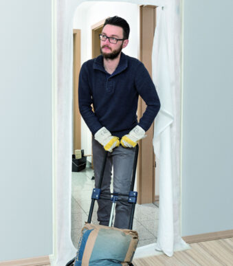 WESTEX stofweringsdeur, fleece, (B)1.100 x (H)2.200 mm