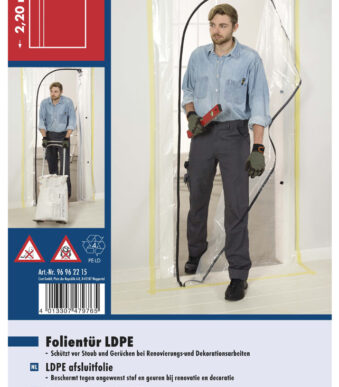 WESTEX foliedeur, LDPE, (B)1.200 x (H)2.200 mm