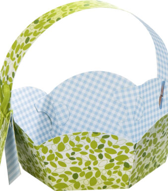 folia geschenkmandje van motiefkarton, diameter: 115 mm