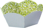folia geschenkmandje van motiefkarton, diameter: 145 mm