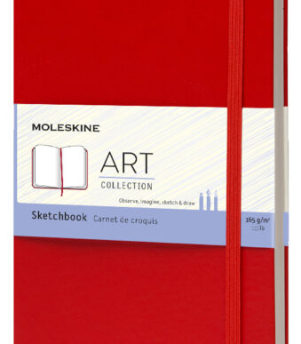 MOLESKINE schetsboek, L/A5, 165g/m2, hardcover, lichtrood