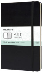 MOLESKINE muziek-notitieboek, L/A5, 100g/m2, hardcover, zwart