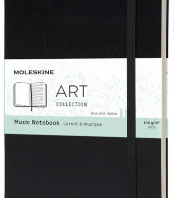 MOLESKINE muziek-notitieboek, L/A5, 100g/m2, hardcover, zwart