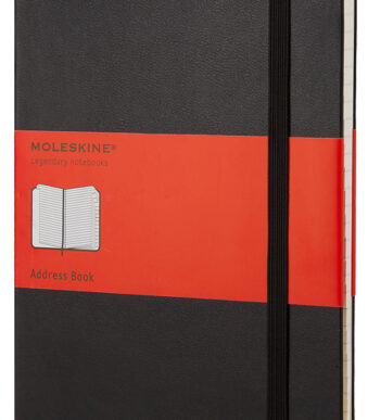 MOLESKINE adressenboek, P/A6, gelinieerd, hardcover, zwart