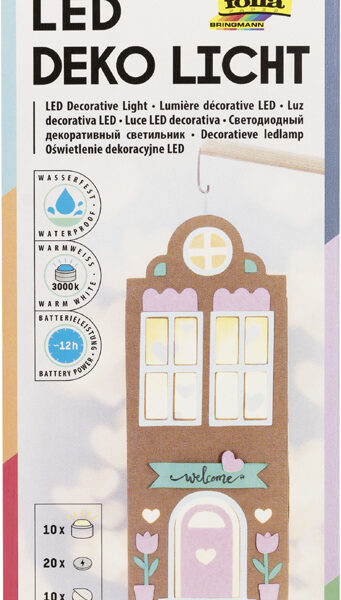 folia LED-deco-licht, 10 stuks incl. 20 batterijen