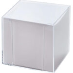 folia Memokubus, kunststof, glashelder, vulling: wit