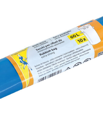 Peggy Perfect afvalzakken LDPE, 60 liter, blauw