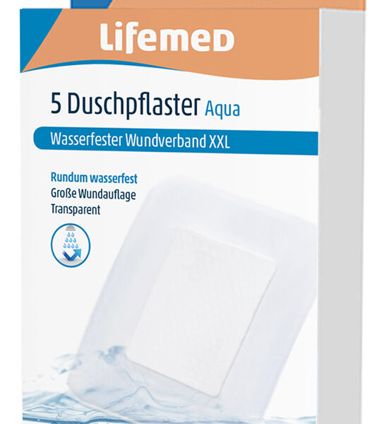 Lifemed douchepleister 'Aqua XXL', transparant