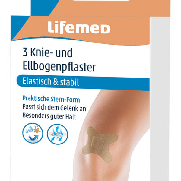 Lifemed knie- en elleboogpleister 'Allround', beige