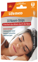 Lifemed neusstrips, 19 x 66 mm, beige, 10 stuk