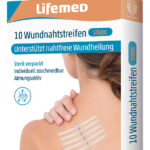 Lifemed wond-hechtstrips steriel, 6,4 x 102 mm, wit, 10 stuks