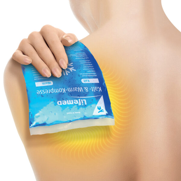 Lifemed koud-warm kompres, 140 x 130 mm, blauw
