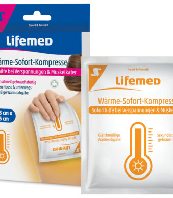 Lifemed instant warmte-kompres, 150 x 130 mm, wit