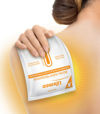 Lifemed instant warmte-kompres, 150 x 130 mm, wit