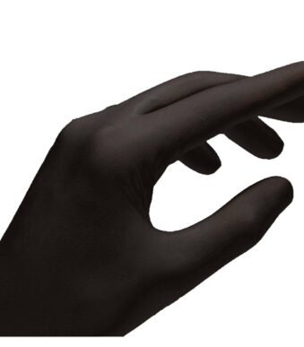 Lifemed nitril handschoen, zwart, poedervrij, grootte S