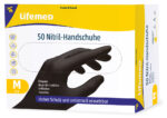 Lifemed nitril handschoen, zwart, poedervrij, grootte M