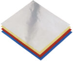 folia Alu-vouwbladen, 100 x 100 mm, 50 vel, kleuren assorti