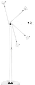 LogiLink standaard voor mobiele apparaten, aluminium/kunststof, wit