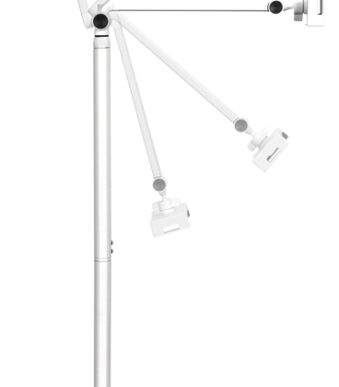 LogiLink standaard voor mobiele apparaten, aluminium/kunststof, wit