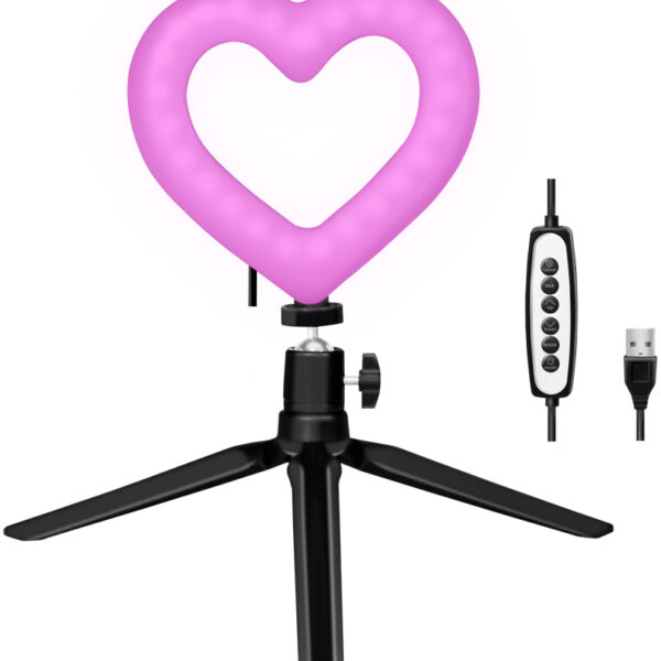 LogiLink hartvormig-LED-statief met belichtingsaansturing