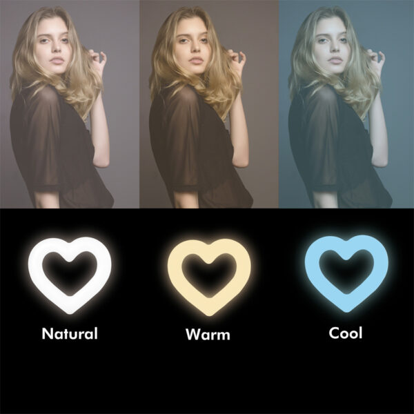 LogiLink hartvormig-LED-statief met belichtingsaansturing