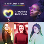 LogiLink hartvormig-LED-statief met belichtingsaansturing