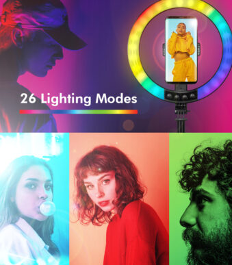 LogiLink Smartphone-ringlicht met Selfie-Stick-statief