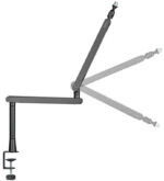 LogiLink professionele boom-microfoonarm, zwart