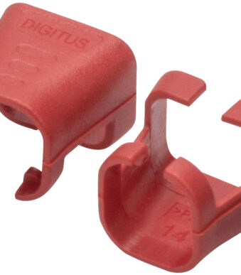 DIGITUS gekleurde clips voor patchkabels, rood