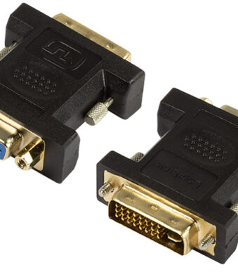 LogiLink adapter, DVI 24+5 polige stekker - 15 polige VGA koppeling